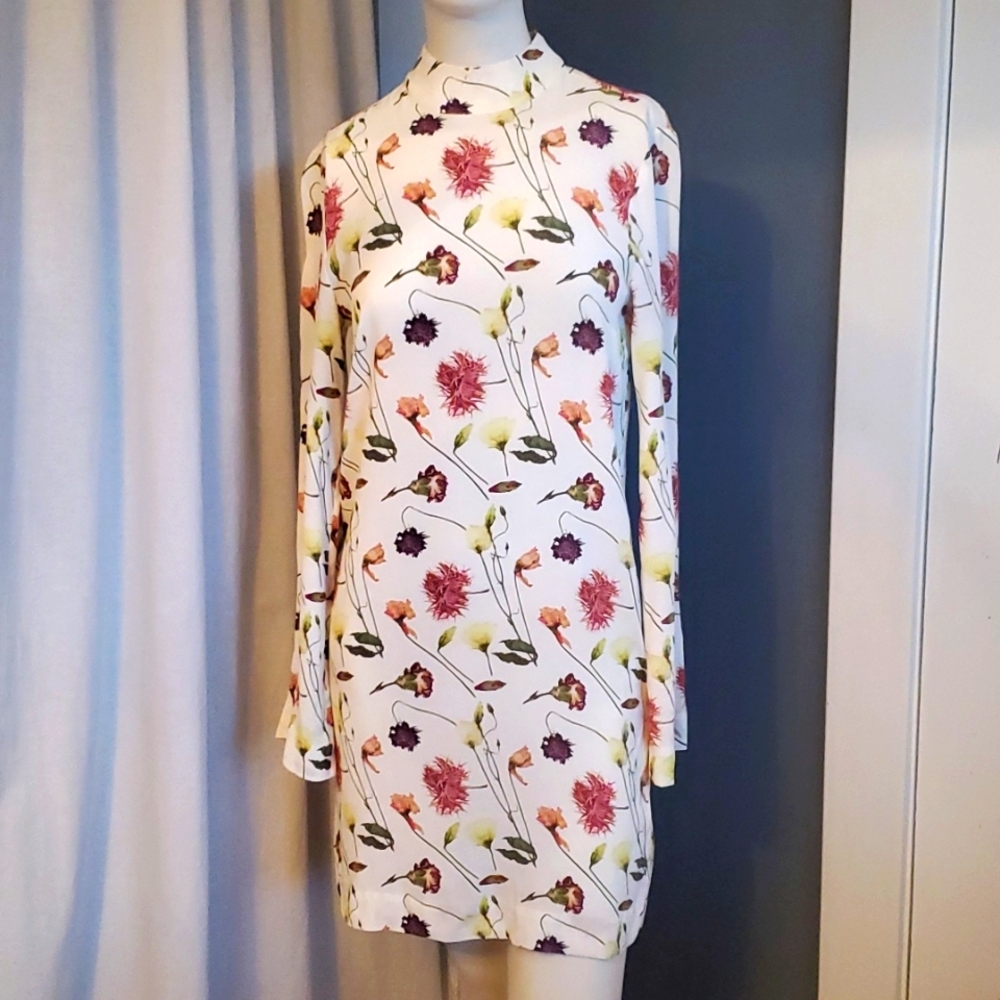 & Other Stories Floral Mini Dress XS